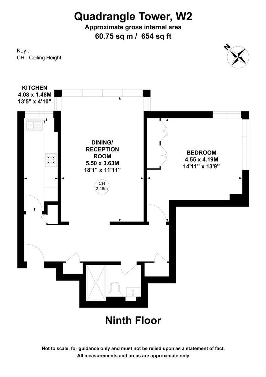 Quadrangle Tower, London, W2 - Floorplan 1
