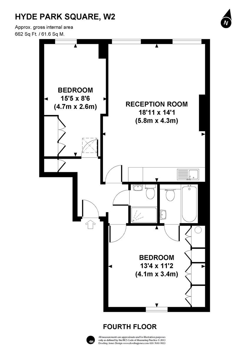 Hyde Park Square, London, W2 - Floorplan 1