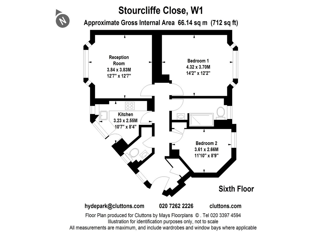 Stourcliffe Street, London, W1H - Floorplan 1