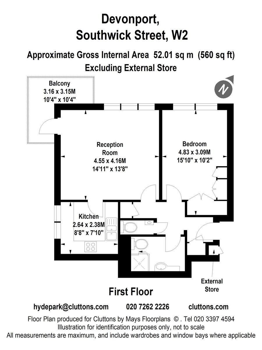 Southwick Street, London, W2 - Floorplan 1