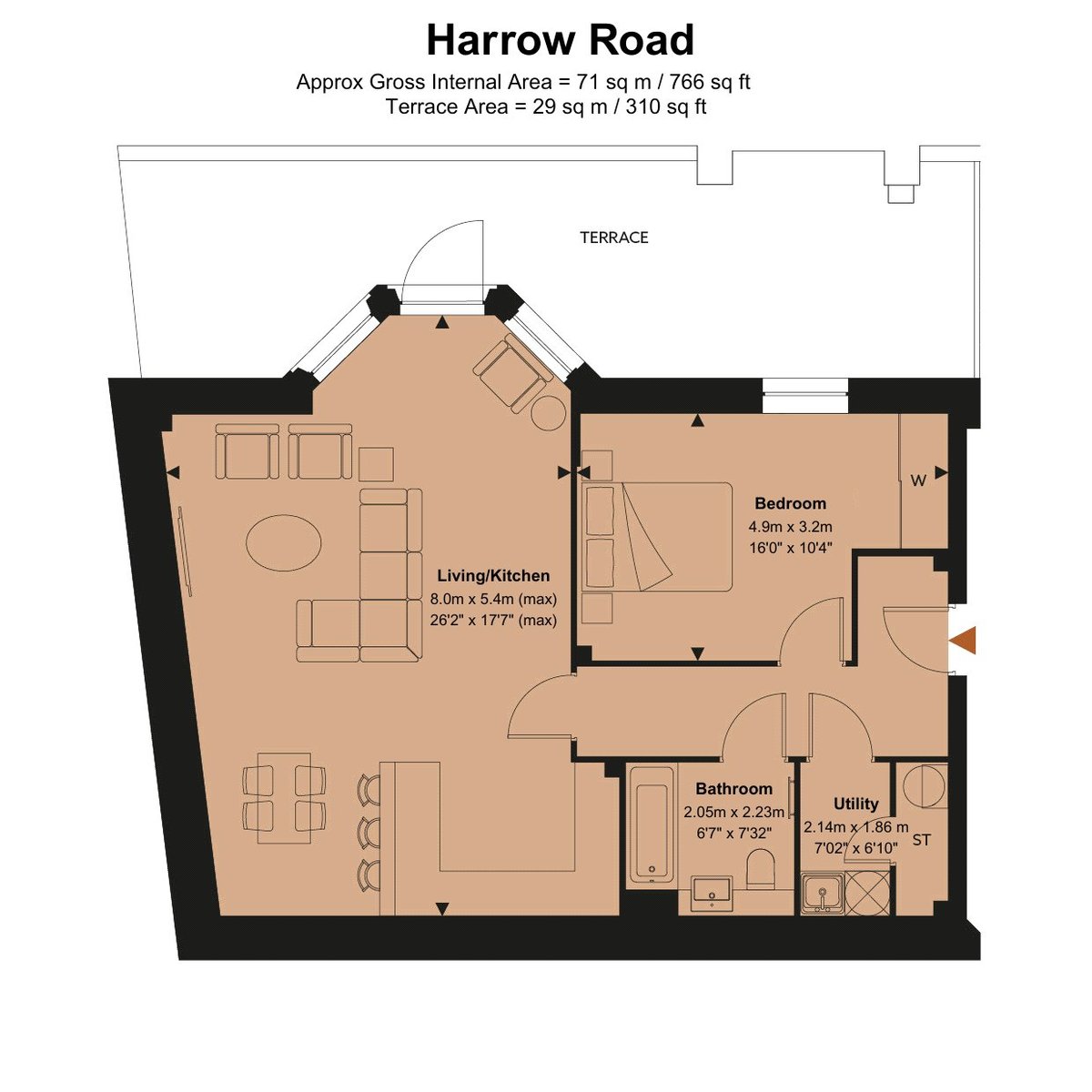 Harrow Road, London, W9 - Floorplan 1