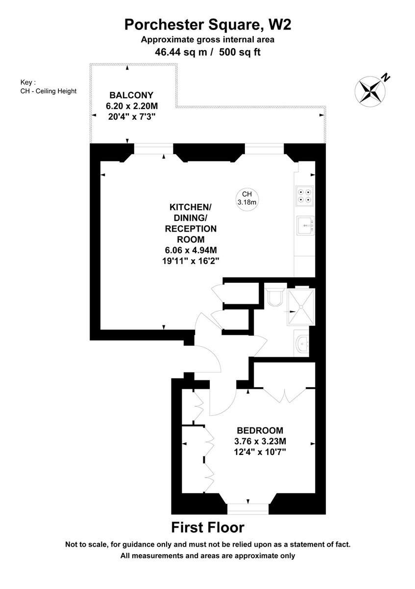 Porchester Square, London, W2 - Floorplan 1
