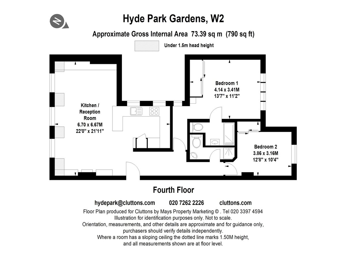 Hyde Park Gardens, London, W2 - Floorplan 1