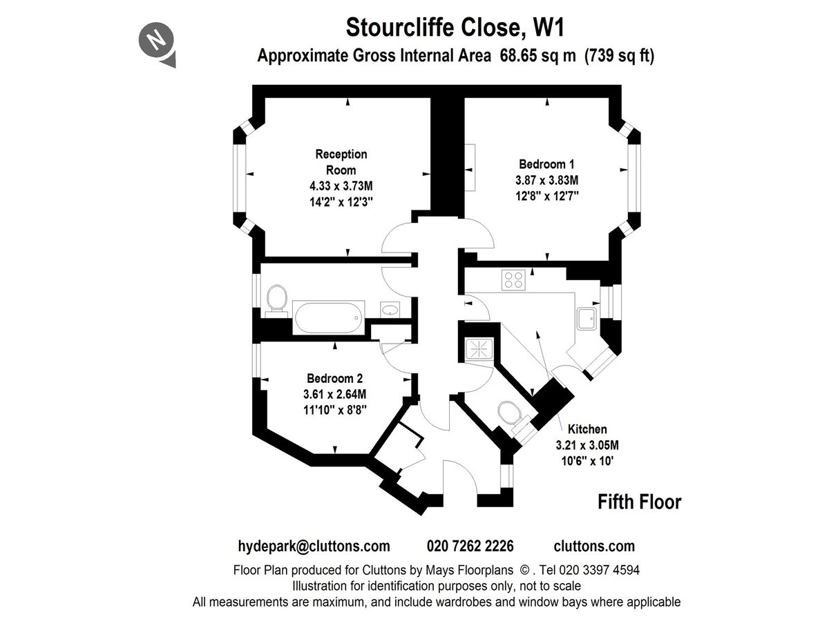 Stourcliffe Street, London, W1H - Floorplan 1