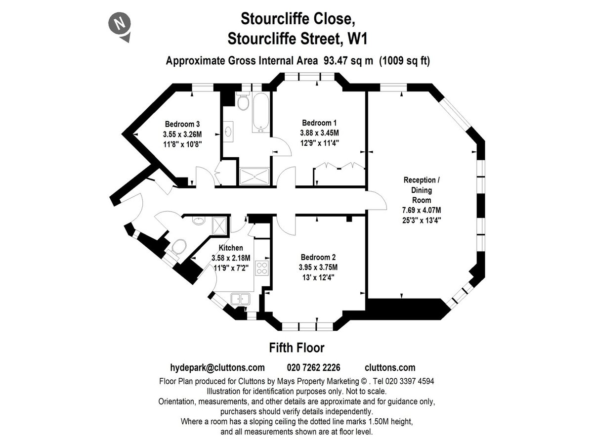 Stourcliffe Street, London, W1H - Floorplan 1