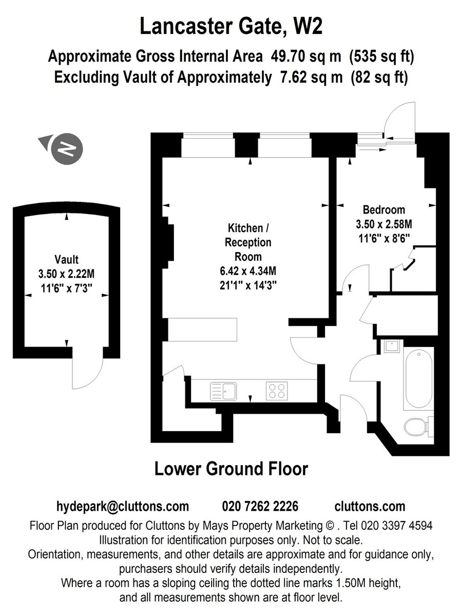 Lancaster Gate, London, W2 - Floorplan 1