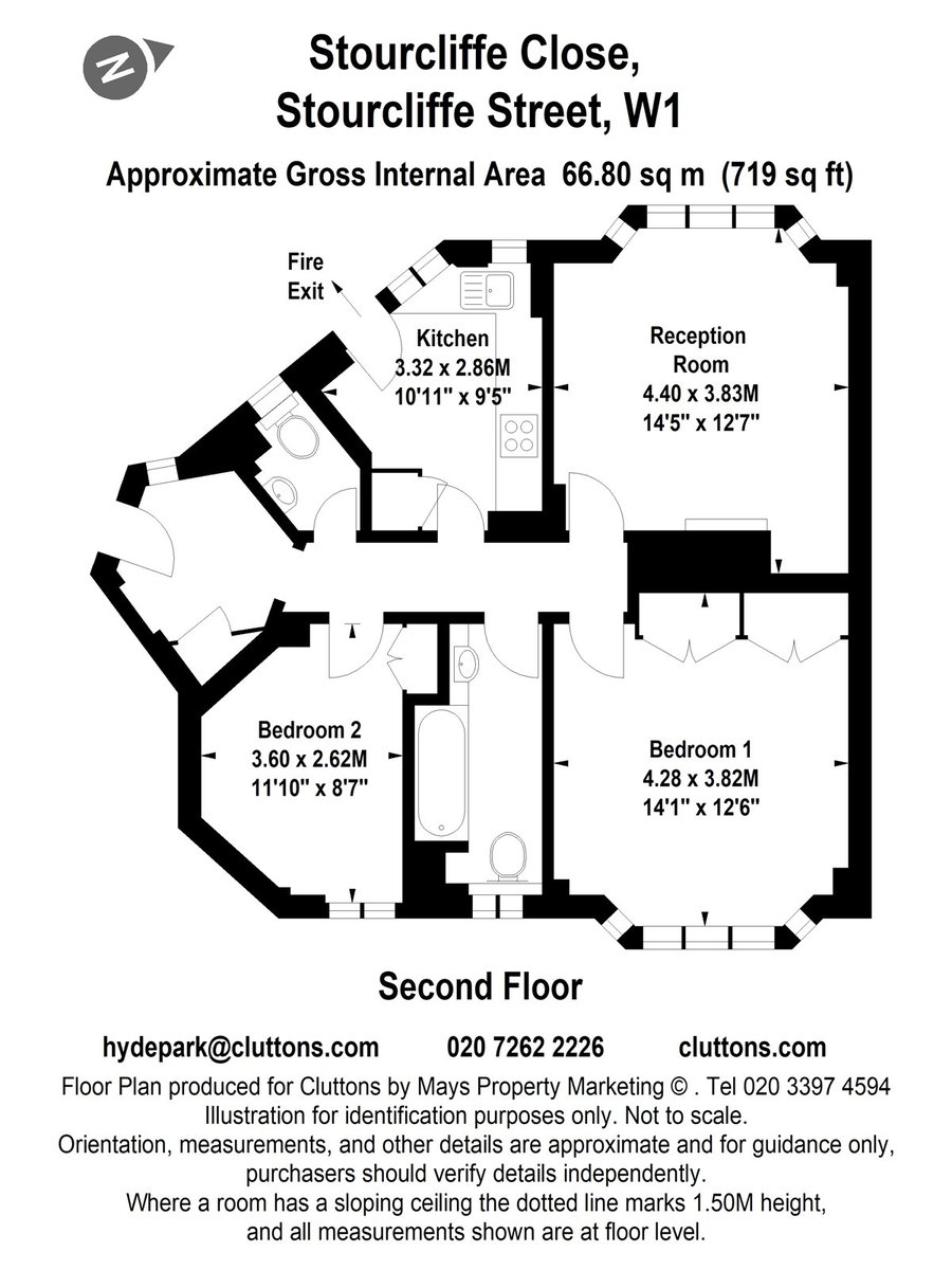 Stourcliffe Street, London, W1H - Floorplan 1