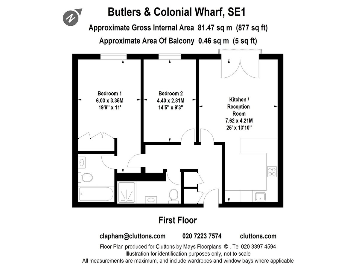 Butlers & Colonial Wharf, London, SE1 - Floorplan 1