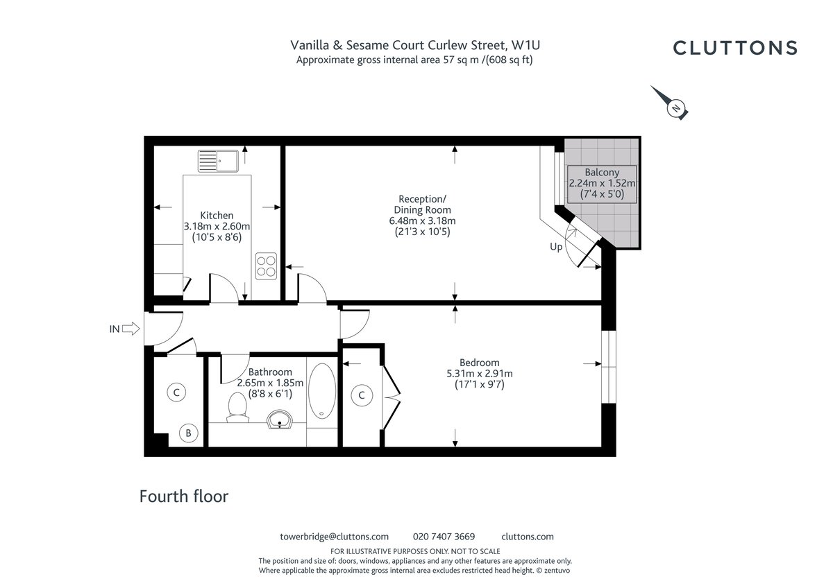 Vanilla & Sesame Court, London, SE1 - Floorplan 1