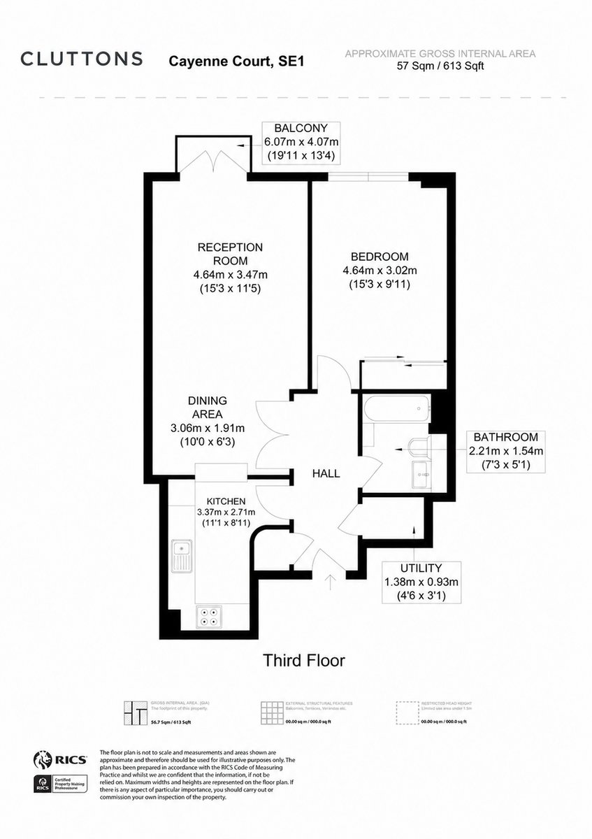 Caraway Apartments, London, SE1 - Floorplan 1