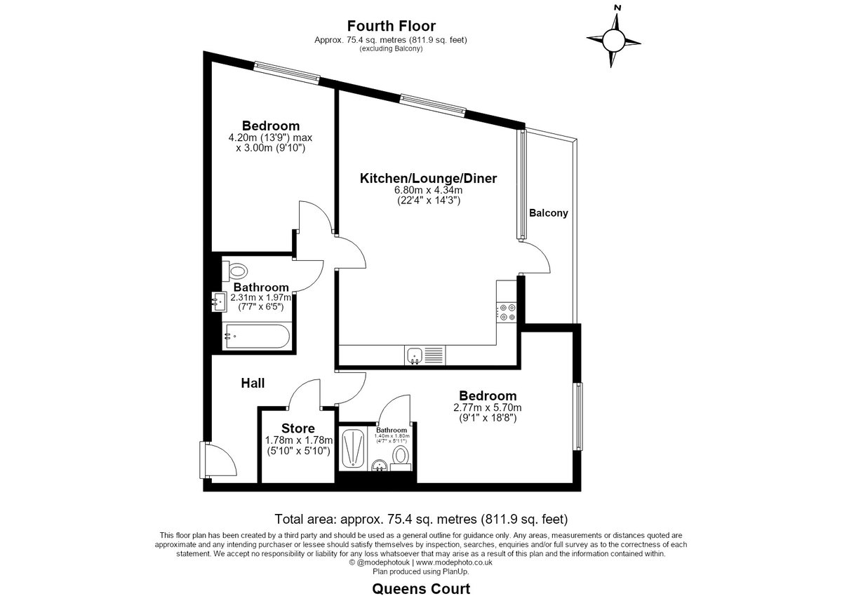 Queens Court, London, SE16 - Floorplan 1