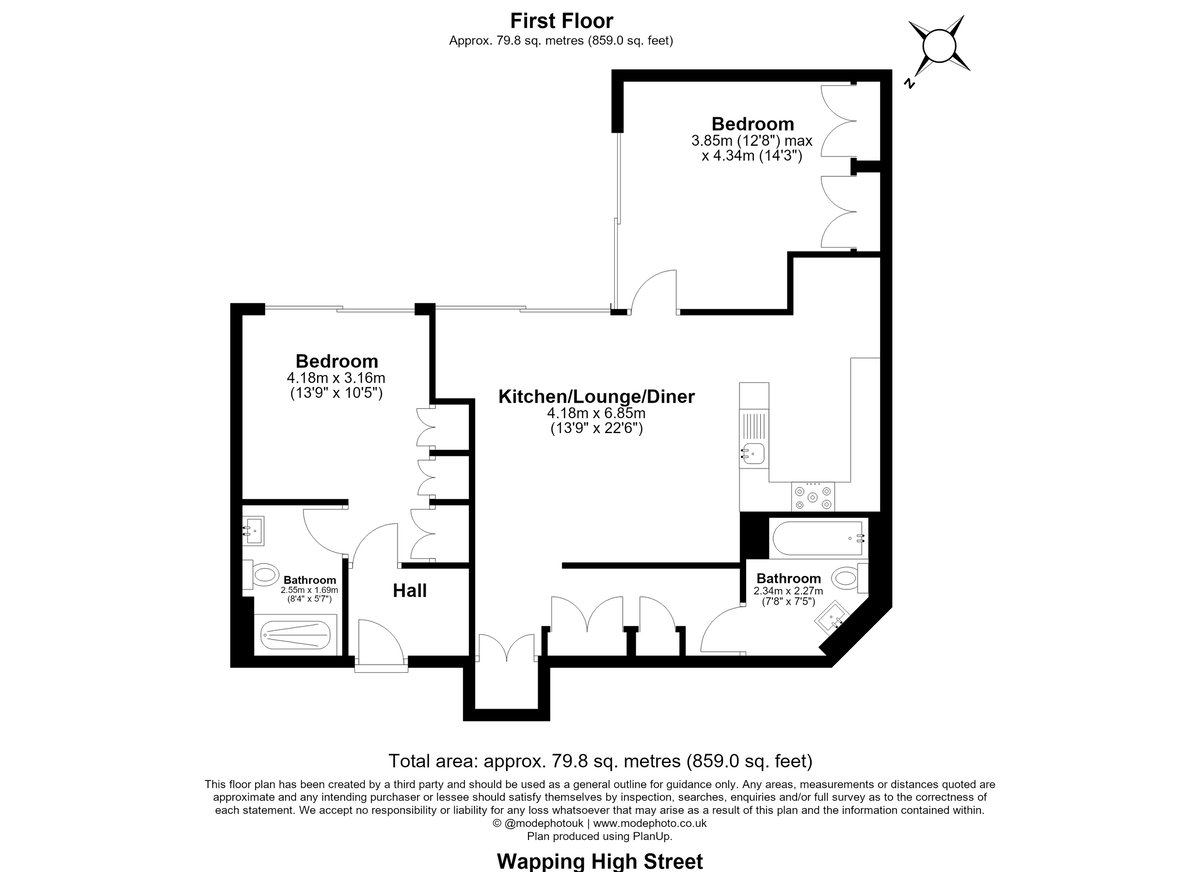 St Hildas Wharf, London, E1W - Floorplan 1
