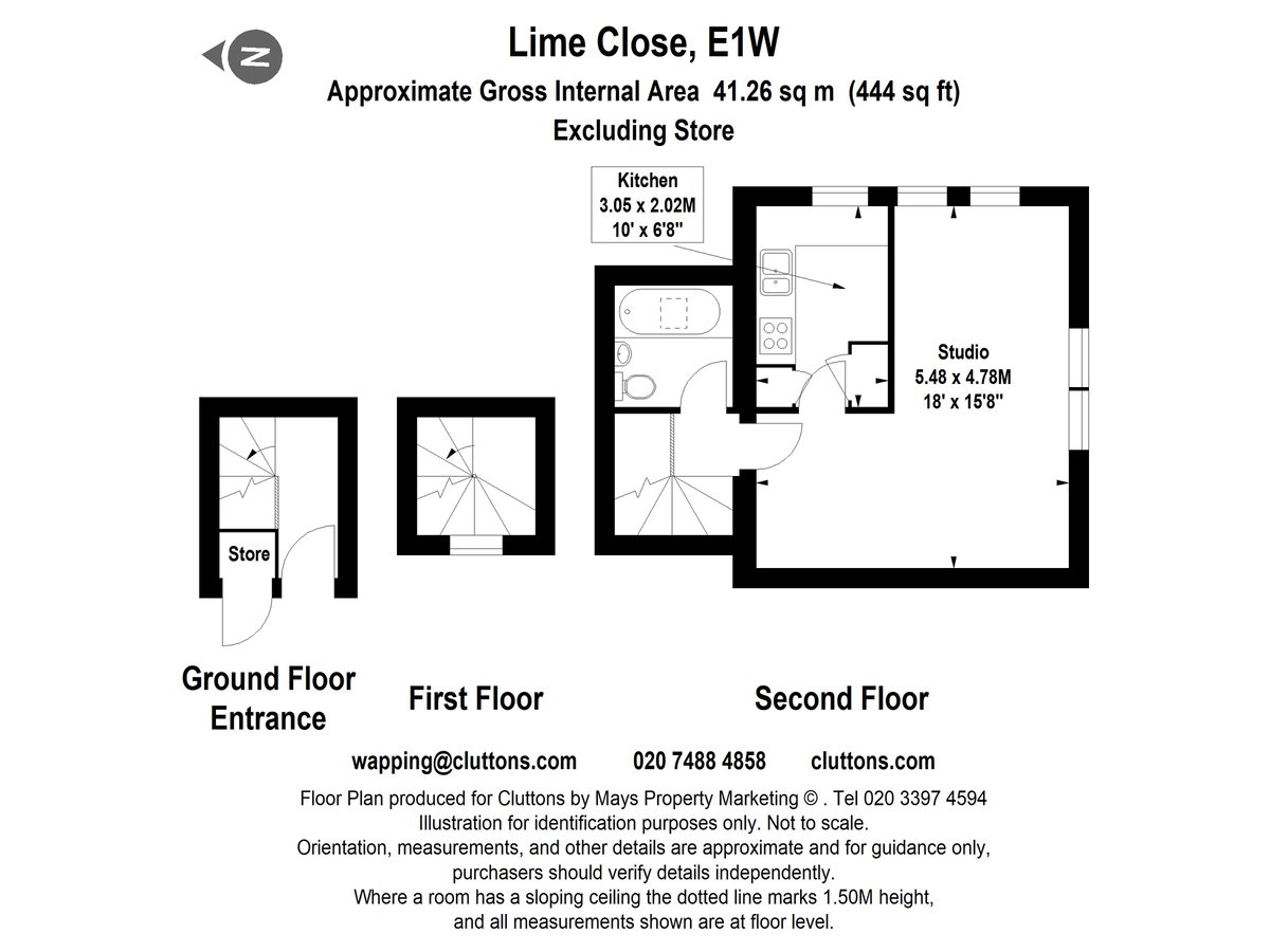 Lime Close, London, E1W - Floorplan 1