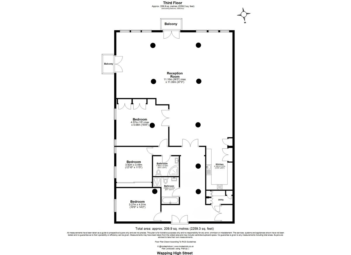 Olivers Wharf, London, E1W - Floorplan 1