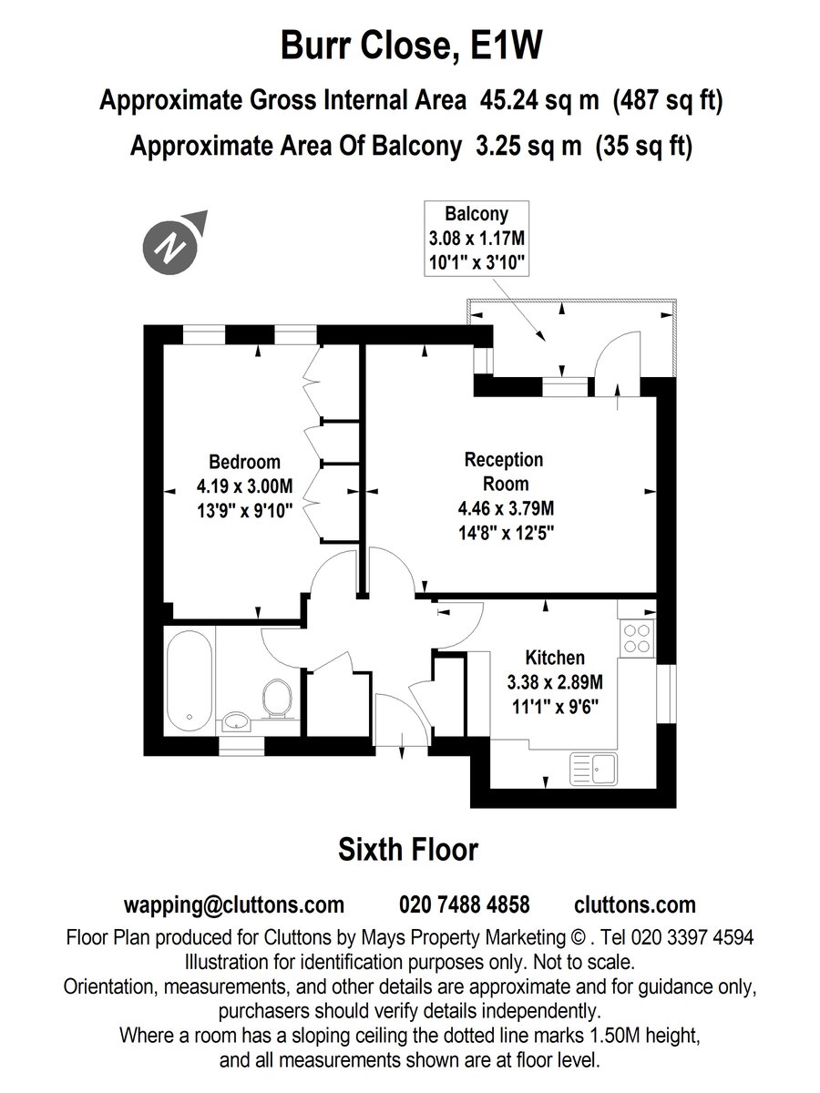 Burr Close, London, E1W - Floorplan 1
