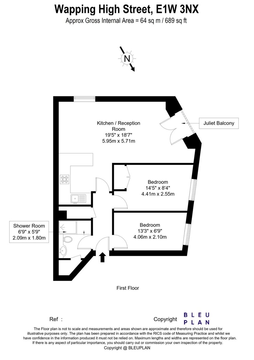 Falconet Court, London, E1W - Floorplan 1