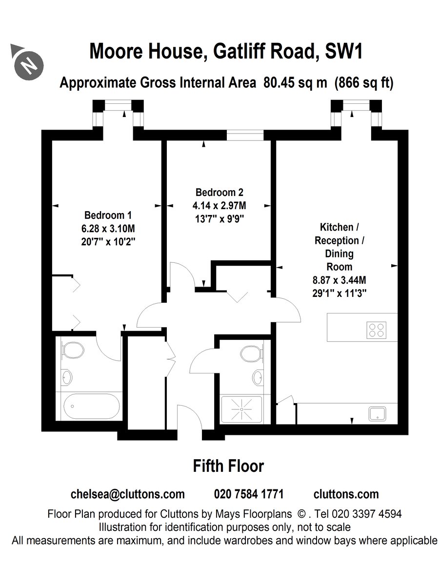 Gatliff Road, London, SW1W - Floorplan 1