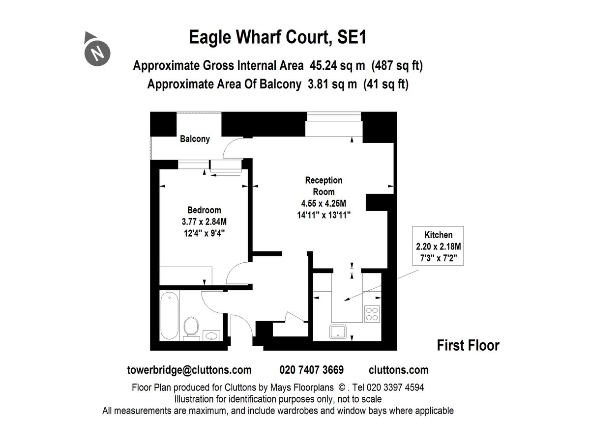 Eagle Wharf Court, Tower Bridge, London, SE1 - Floorplan 1