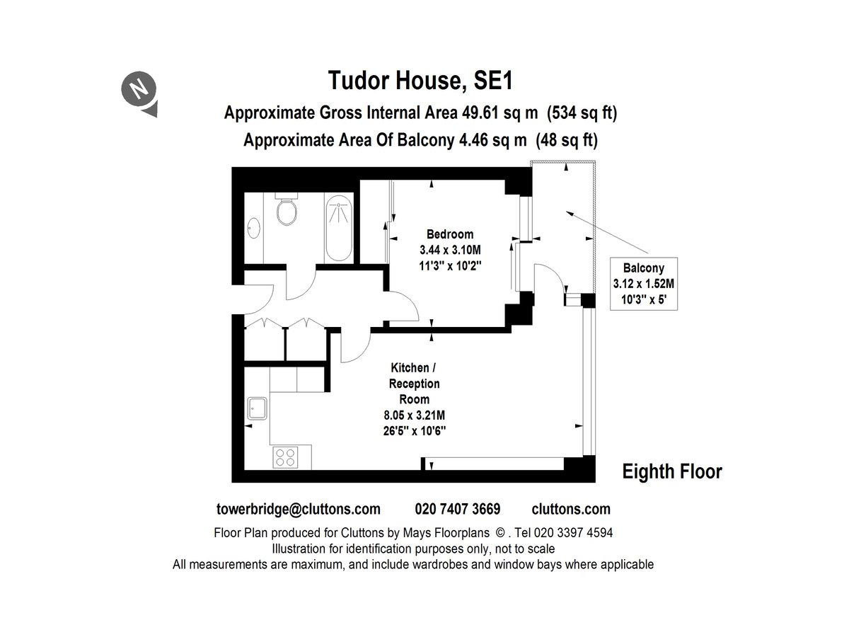 Duchess Walk, London Bridge, London, SE1 - Floorplan 1