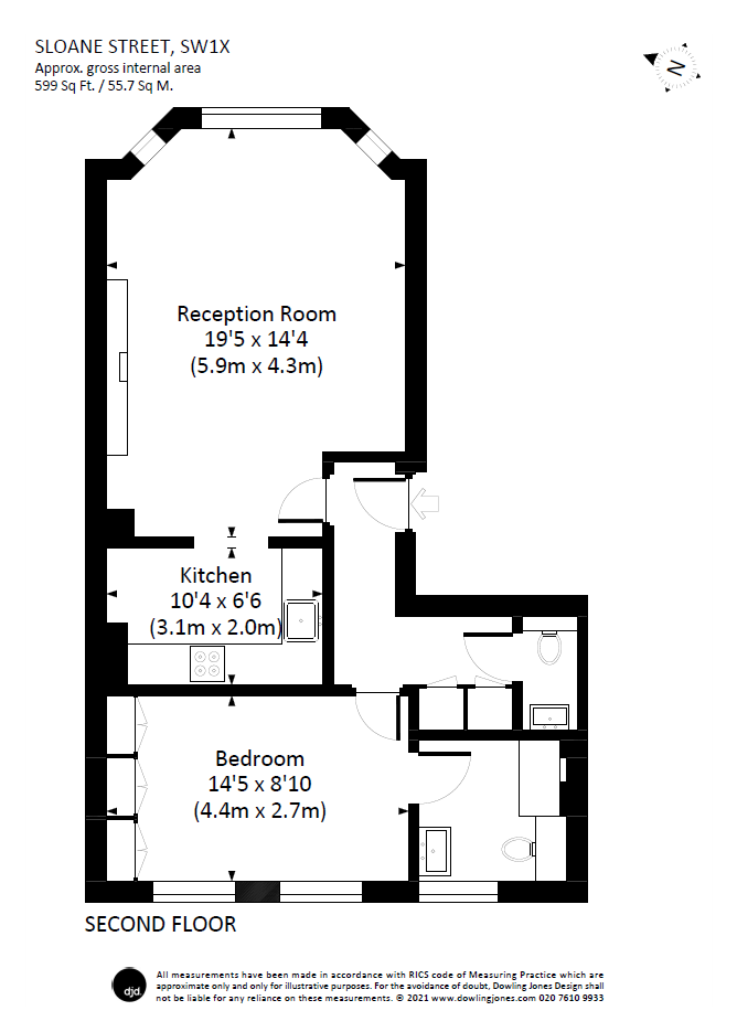 Sloane Street, Knightsbridge, Chelsea, SW1X - Floorplan 1