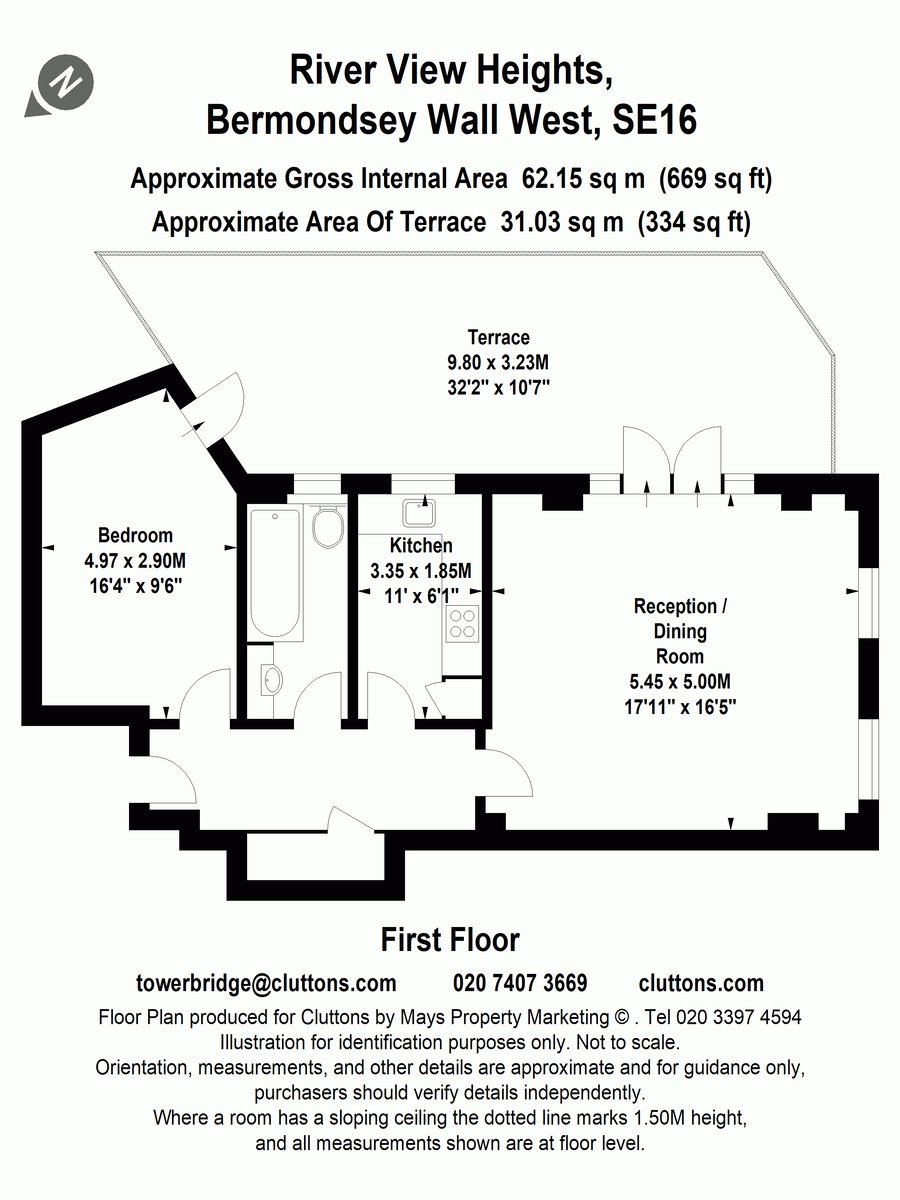 Bermondsey Wall West, Shad Thames, London, SE16 - Floorplan 1