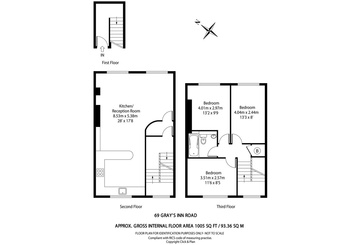 Gray’s Inn Road, Clerkenwell, London, WC1X - Floorplan 1