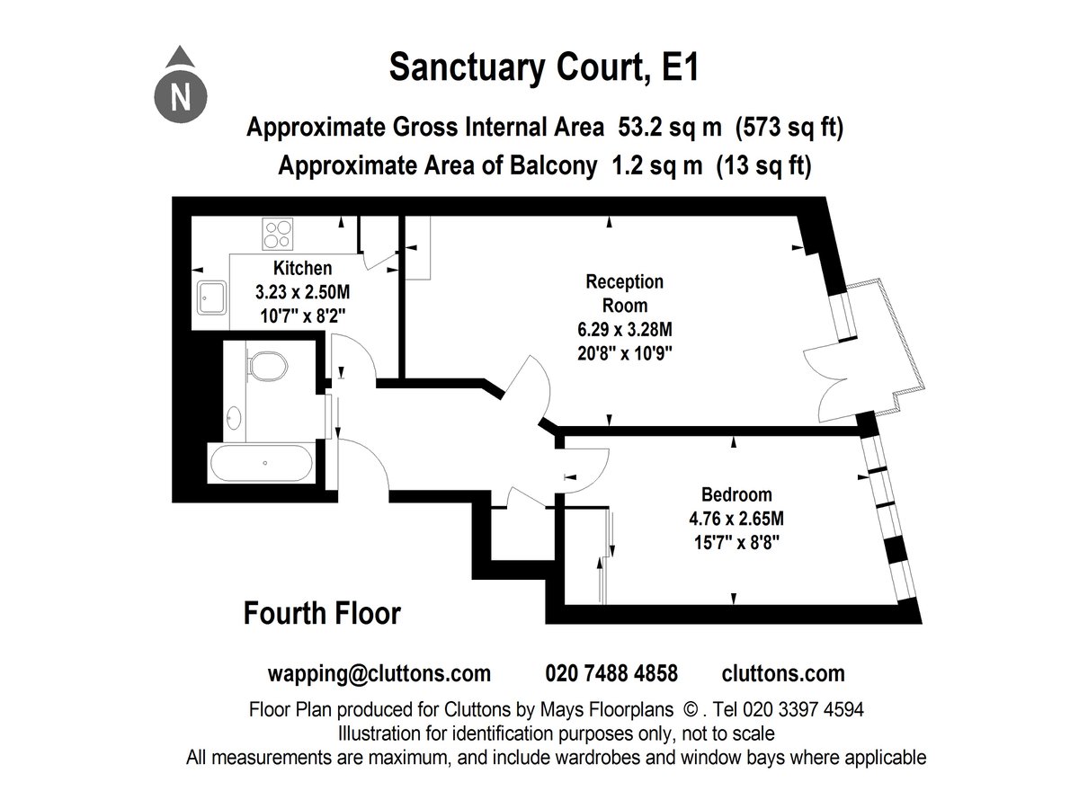 Reardon Path, Wapping, London, E1W - Floorplan 1