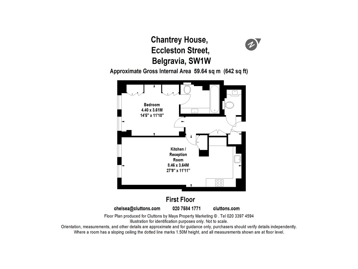 4 Eccleston Street, Belgravia, London, SW1W - Floorplan 1