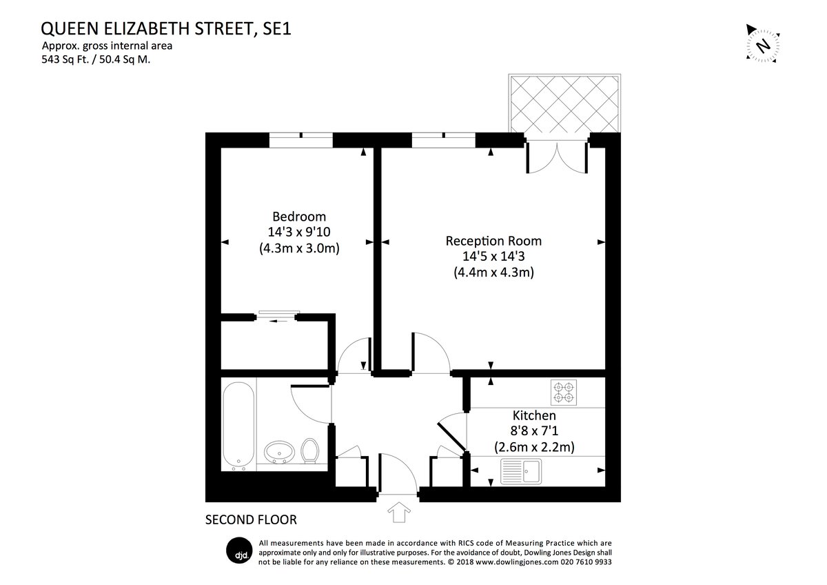 Queen Elizabeth Street, Shad Thames, London, SE1 - Floorplan 1