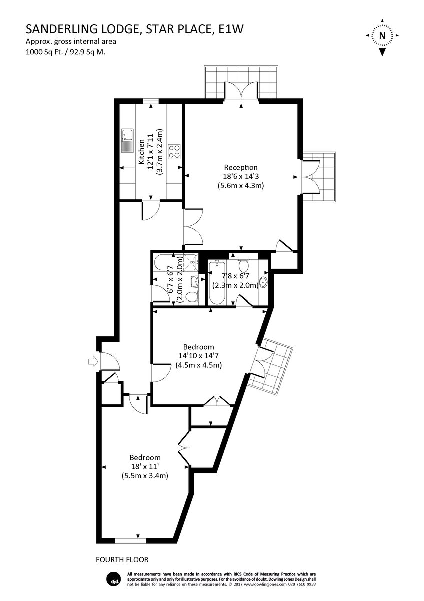 Sanderling Lodge, Wapping, London, E1W - Floorplan 1