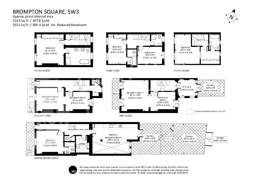 Brompton Square, South Kensington, London, SW3 - Floorplan 1