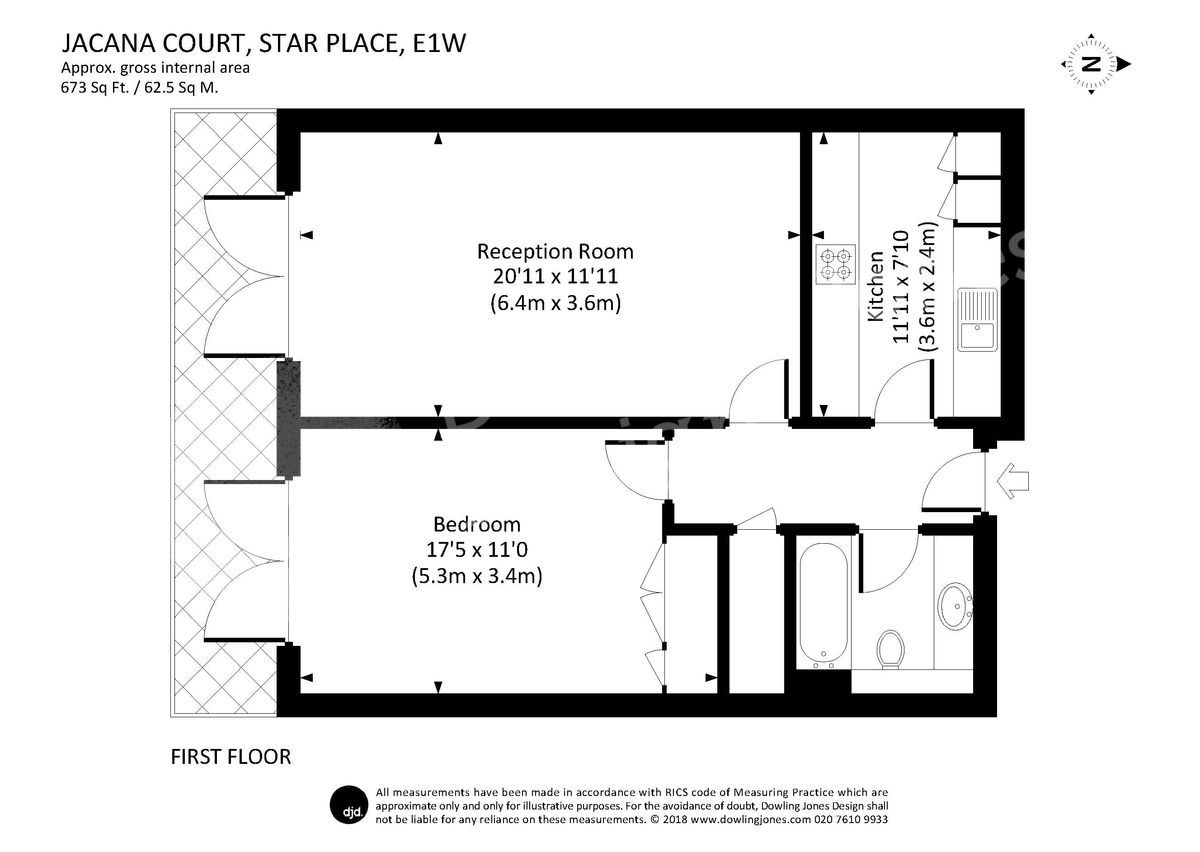 Jacana Court, Wapping, London, E1W - Floorplan 1
