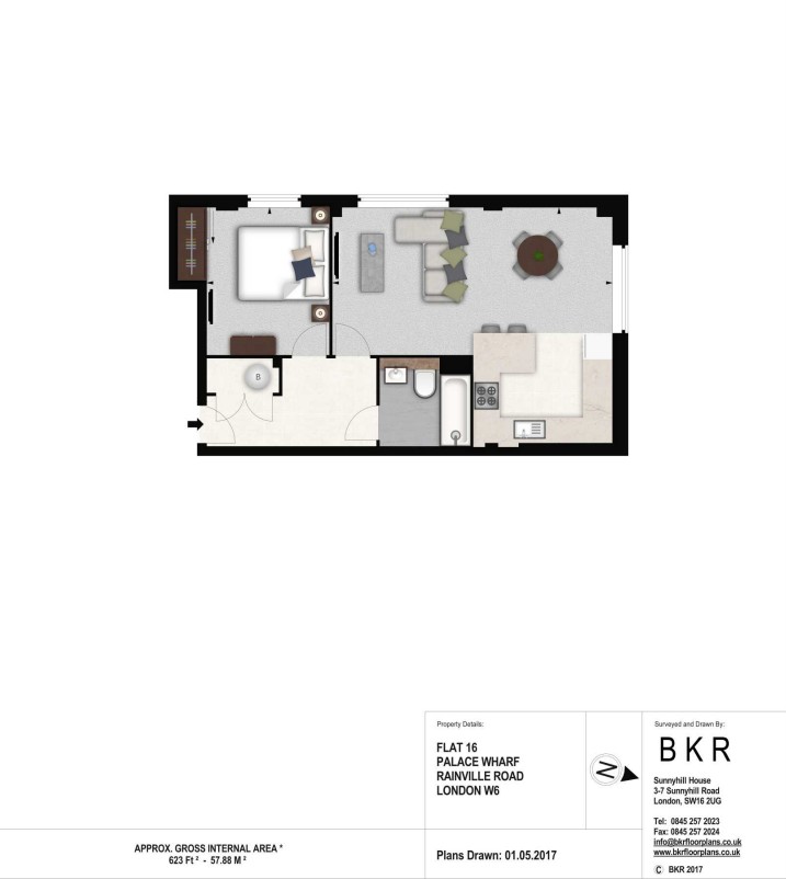 Rainville Road, Fulham, London, W6 - Floorplan 1