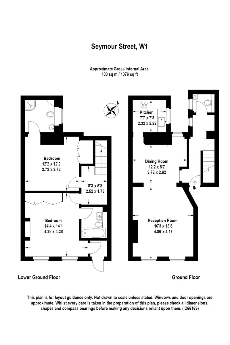 Seymour Street, Marylebone, London, W1H - Floorplan 1