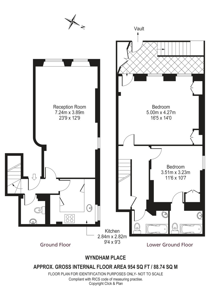Wyndham Place, Marylebone, London, W1H - Floorplan 1