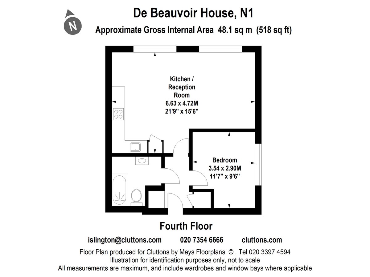 De Beauvoir House, Islington, London, N1 - Floorplan 1