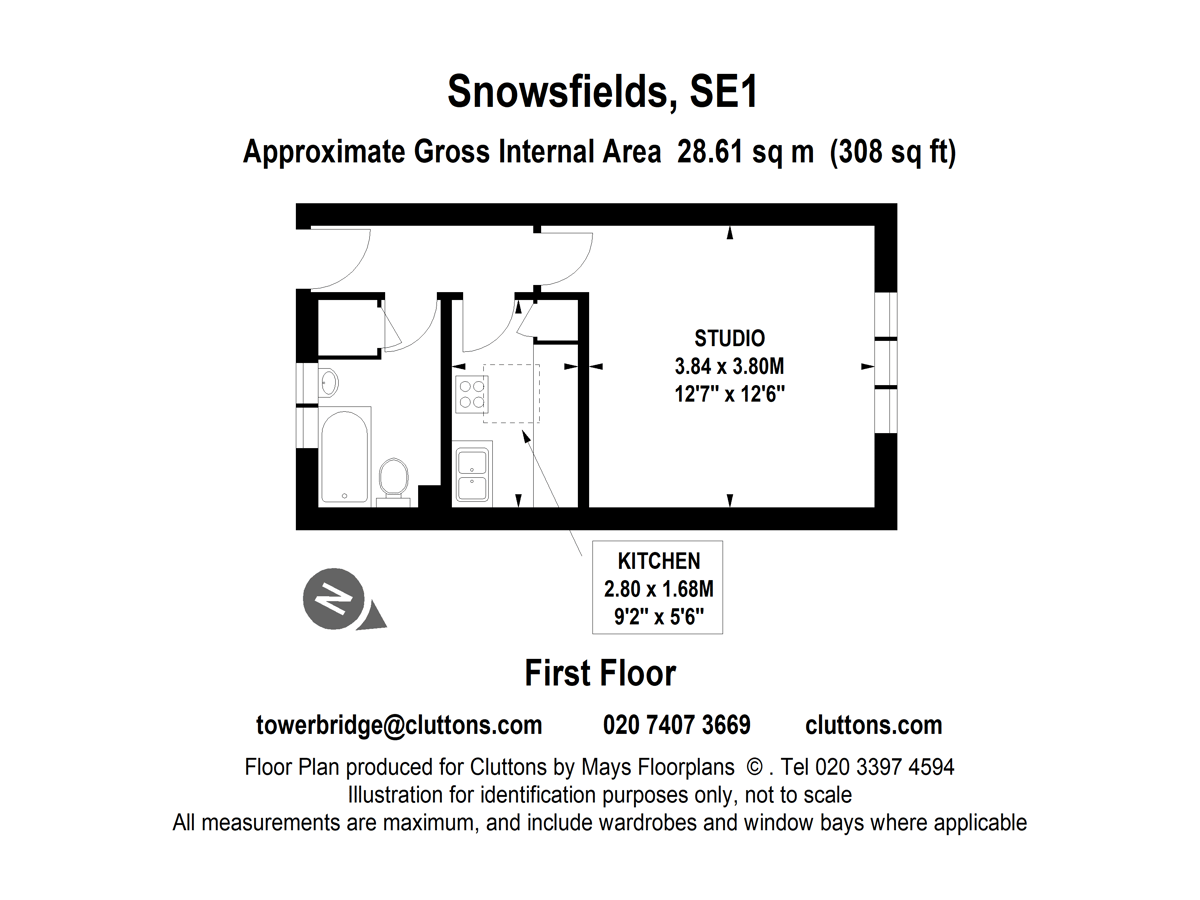 92 Snowsfield, London Bridge, London, SE1 - Floorplan 1