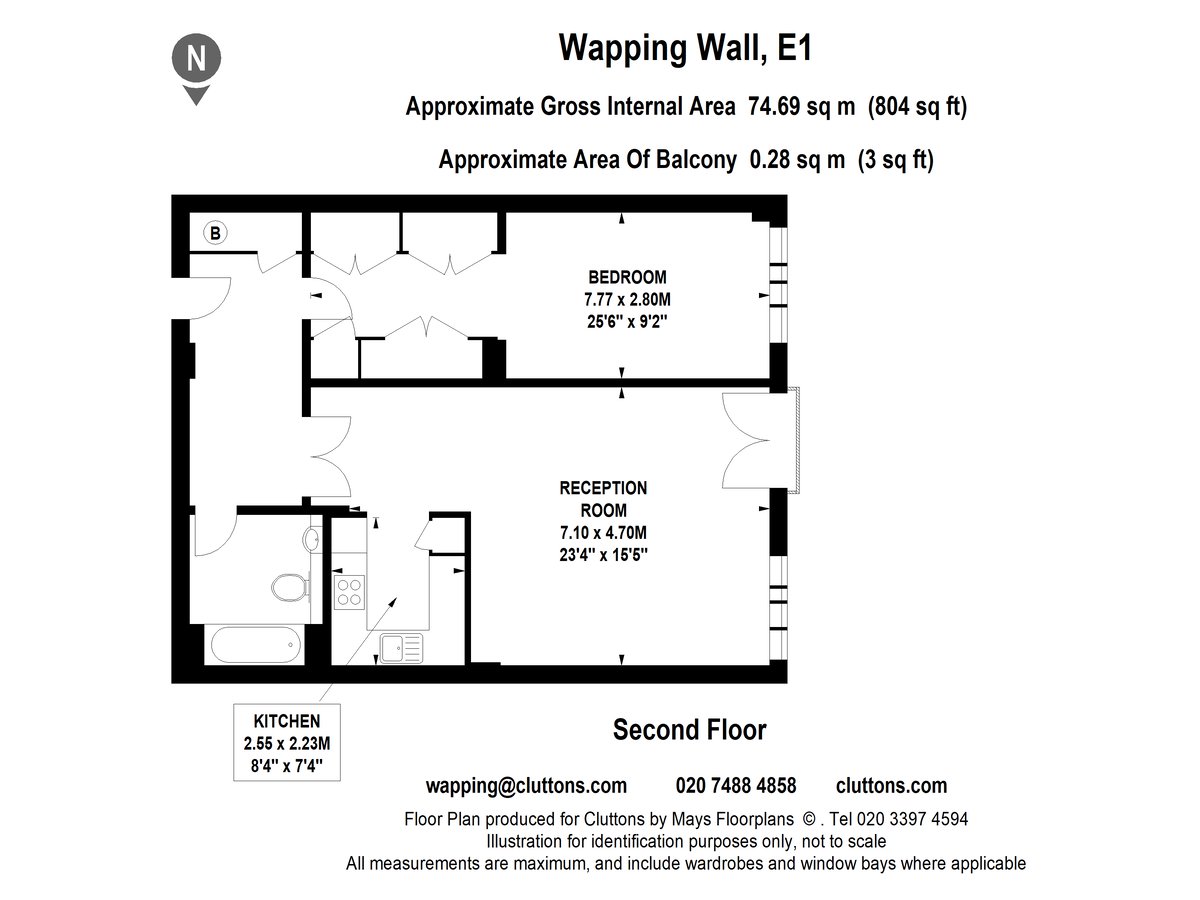 Wapping Wall, Wapping, London, E1W - Floorplan 1