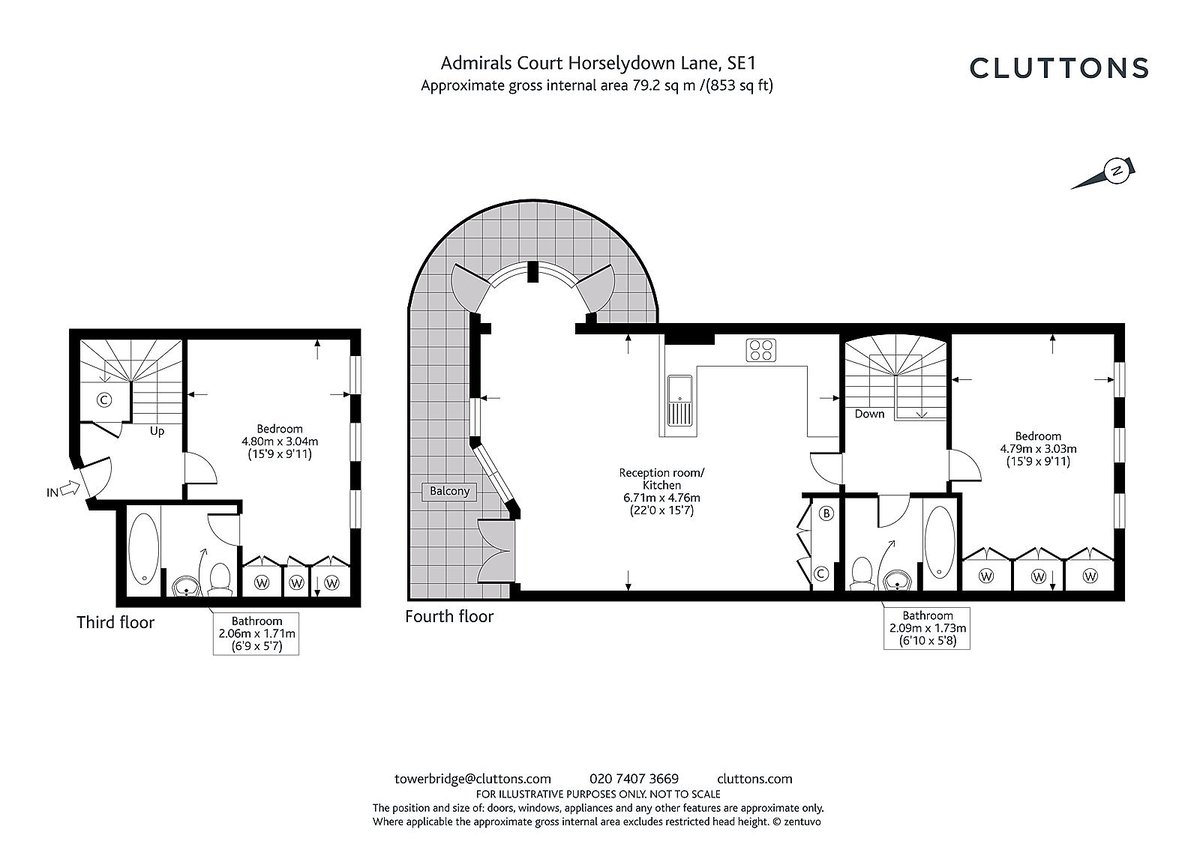 Admirals Court, Shad Thames, London, SE1 - Floorplan 1
