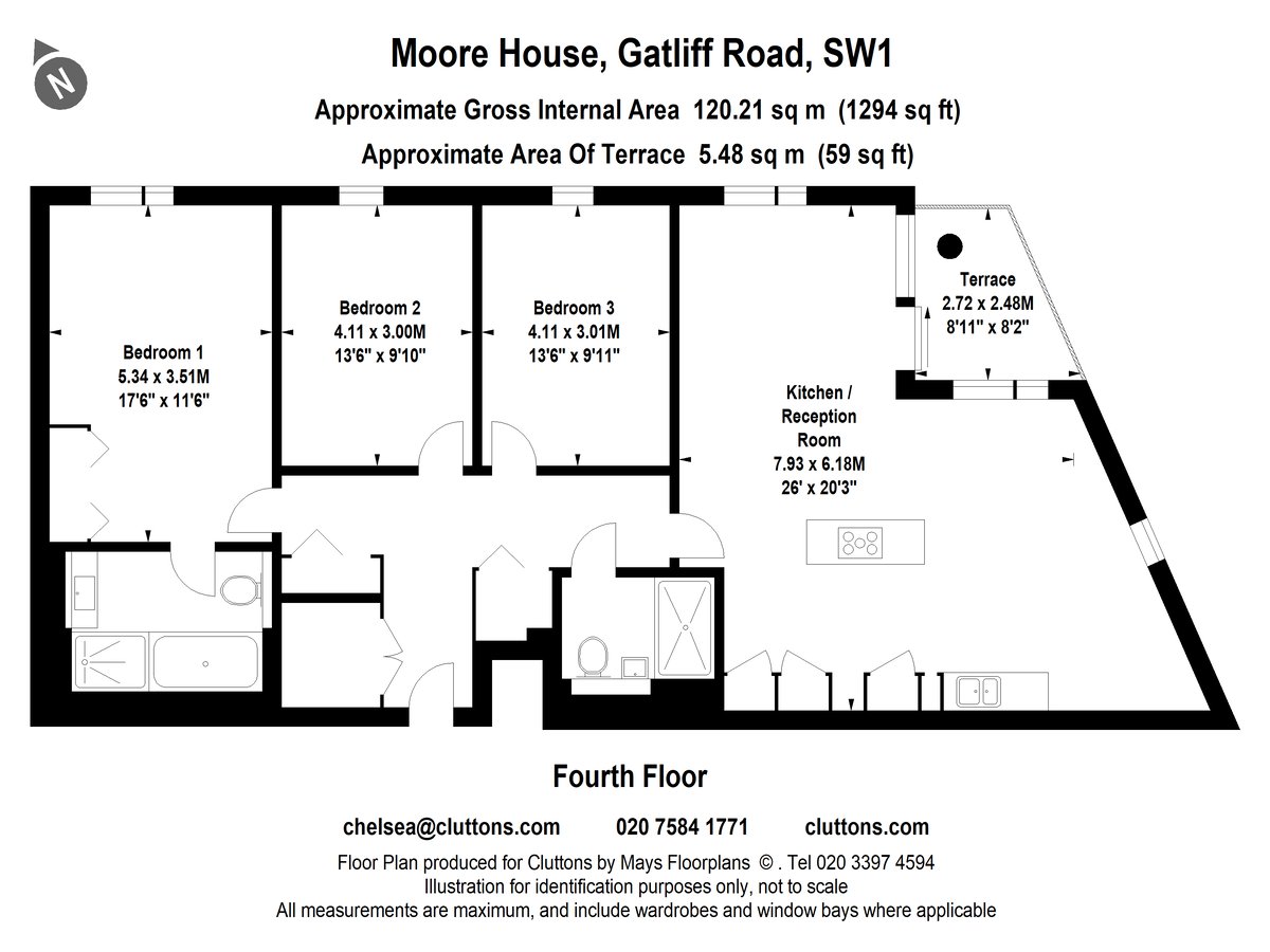 Gatliff Road, Chelsea, London, SW1W - Floorplan 1