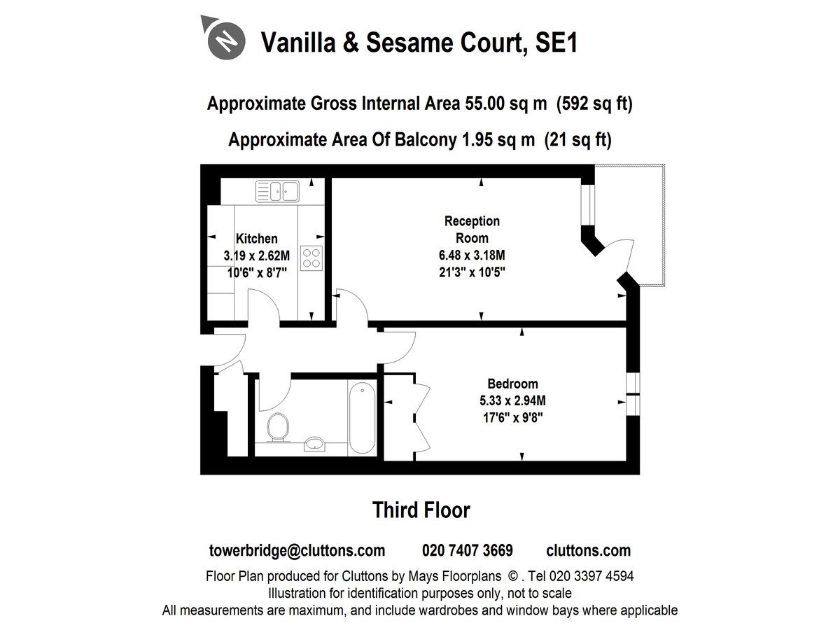 Curlew Street, Shad Thames, London, SE1 - Floorplan 1