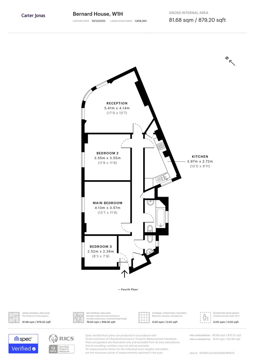 Bernard House, Marylebone, London, W1H - Floorplan 1