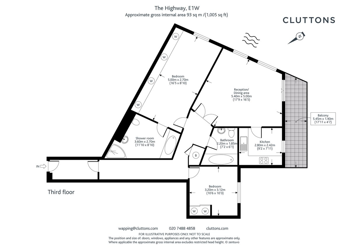 Free Trade Wharf, Wapping, London, E1W - Floorplan 1