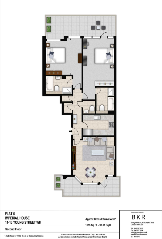 11-13 Young Street, Kensington, London, W8 - Floorplan 1