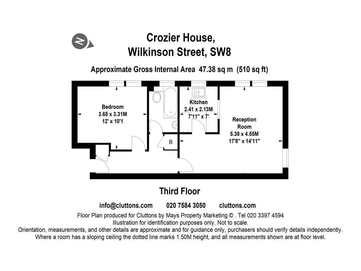 17 Wilkinson Street, Vauxhall, London, SW8 - Floorplan 1