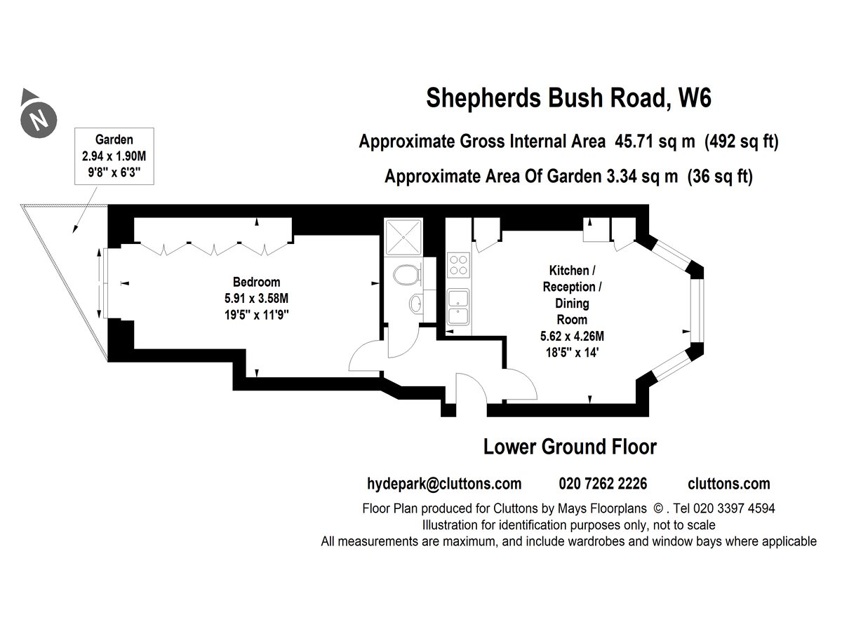 Shepherds Bush Road, Brook Green, Shepherds Bush, W6 - Floorplan 1