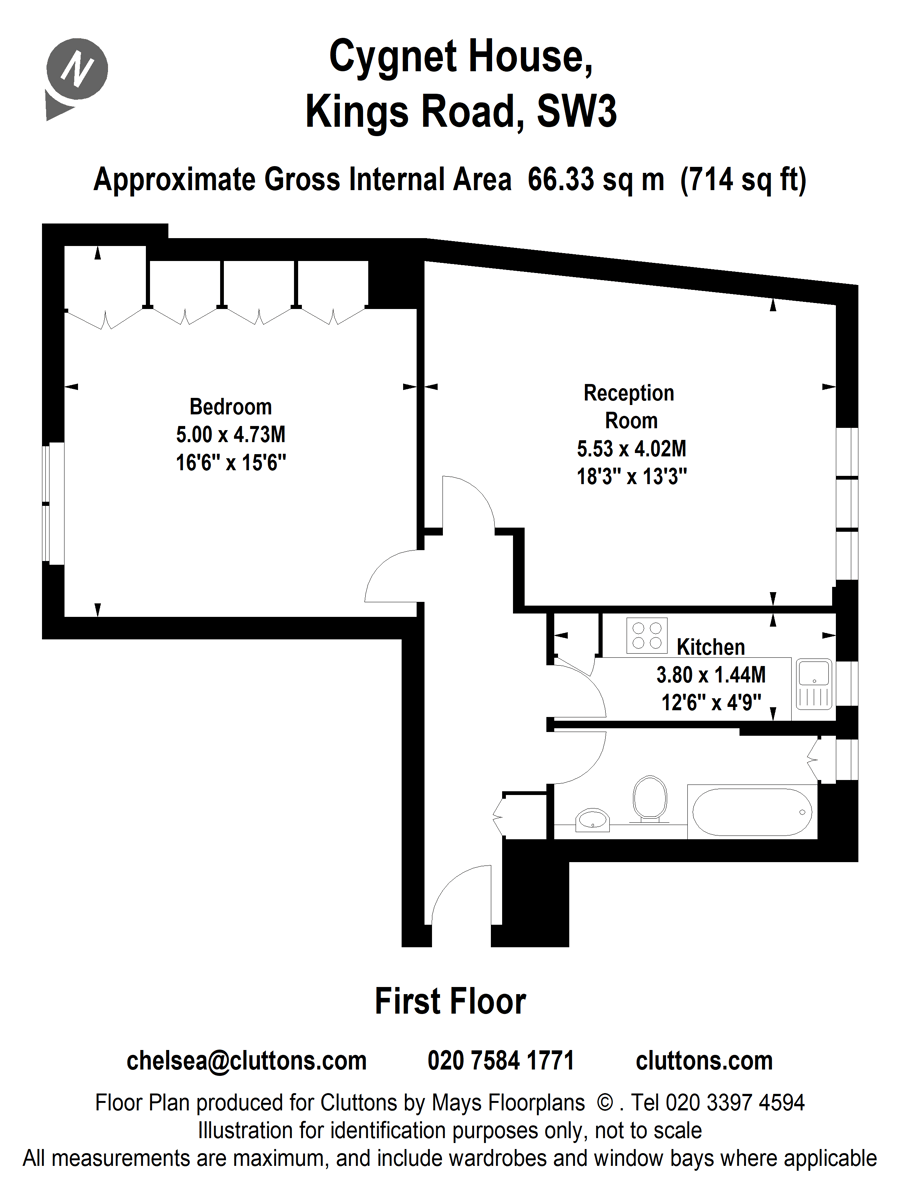 Cygnet House, Chelsea, London, SW3 - Floorplan 1