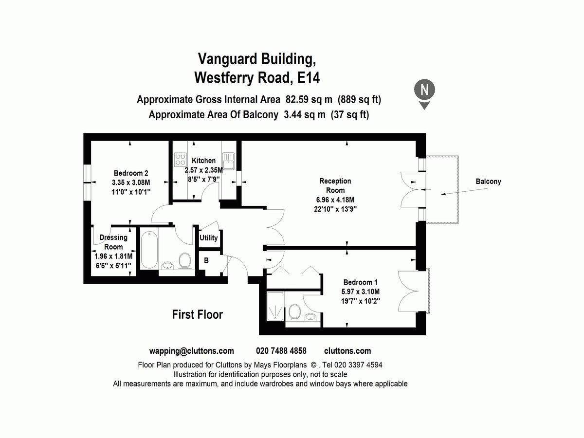 Westferry Road, Isle of Dogs, London, E14 - Floorplan 1