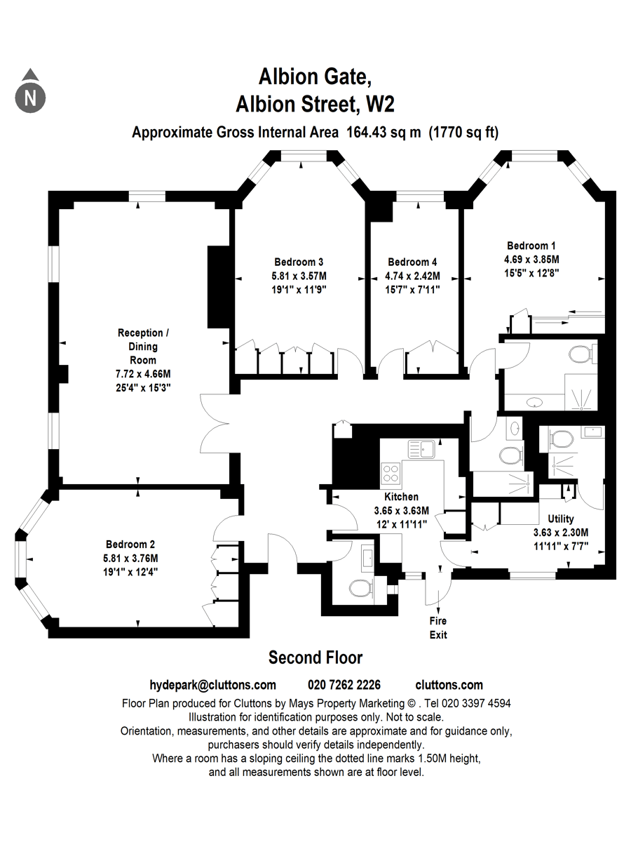 Albion Street, Hyde Park, Hyde Park, W2 - Floorplan 1