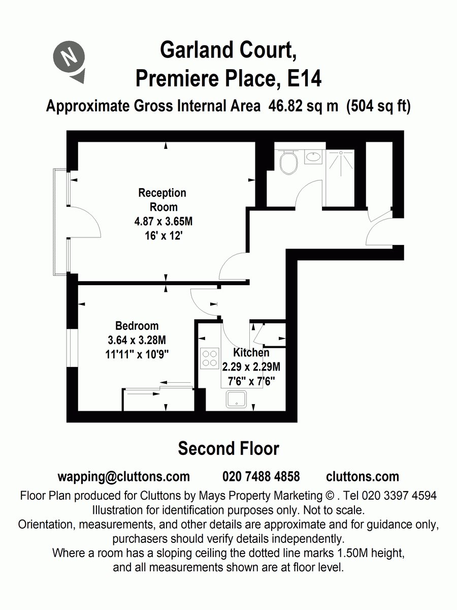 Premiere Place, Canary Wharf, London, E14 - Floorplan 1